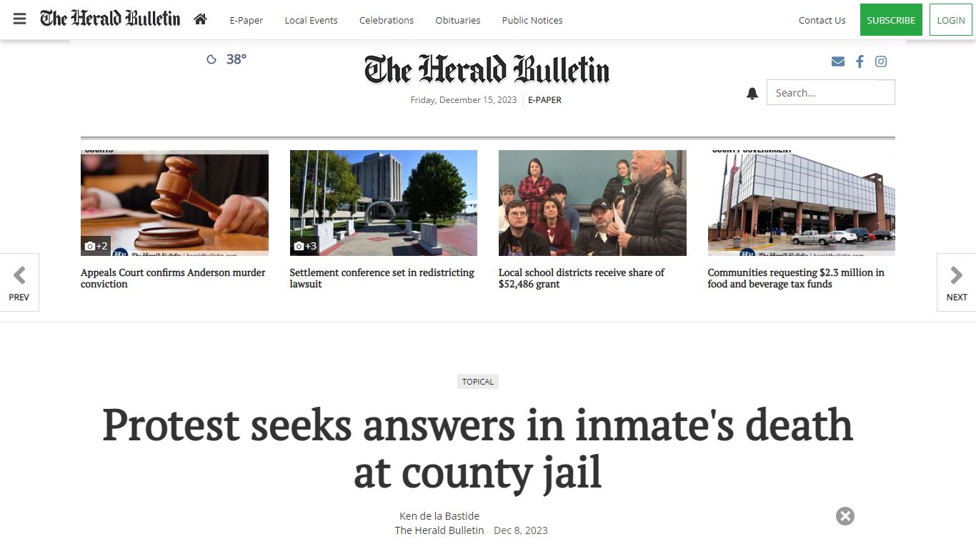 Protest seeks answers in inmate's death at county jail